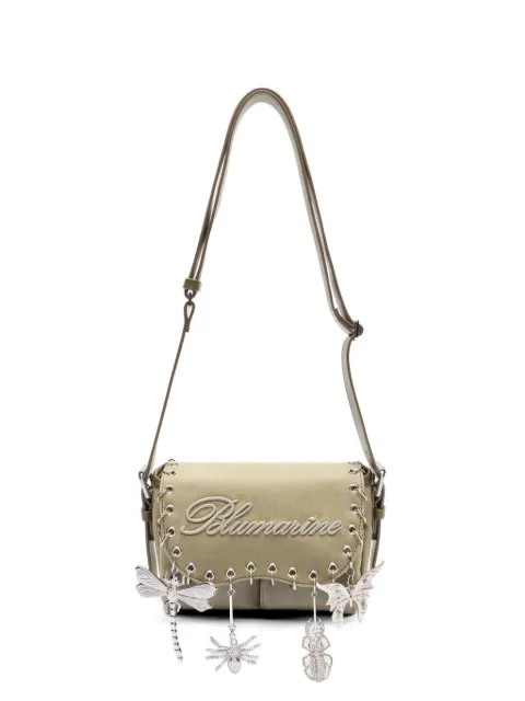 Blumarine embroidery charm shoulder bag Green UW098A