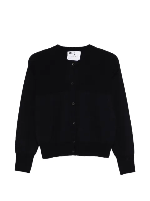 Mhl By Margaret Howell buttoned cardigan Blue WHKN0525S26EXZ