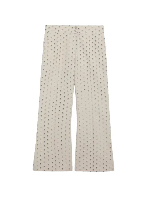 Valentino Garavani floral-print trousers Neutrals BRB6Y0A4K