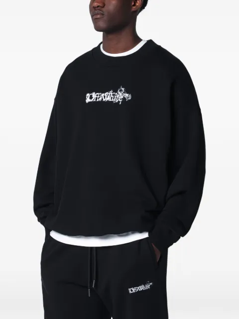 Off-White Arrows Skate crew-neck sweater Black OMBA054S26FLE002