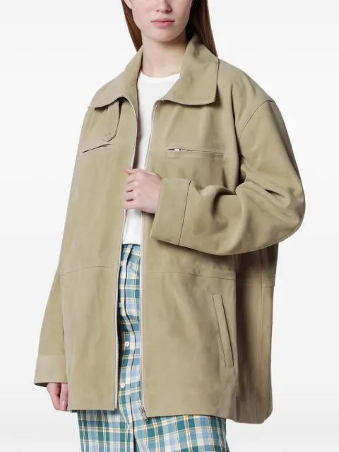 Halfboy Kasia suede jacket Neutrals HS261WL012LT006