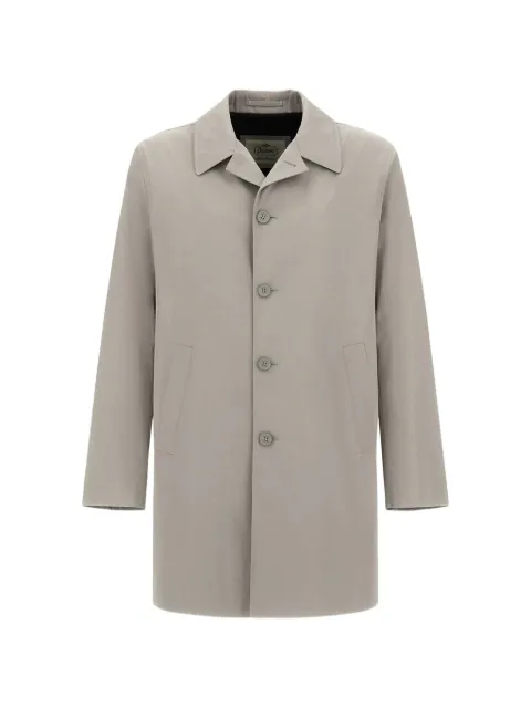 Herno welt-pockets button coat Grey IM000389U132389403