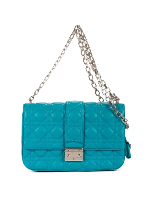 Christian Dior Pre-Owned Miss Dior quilted chain shoulder bag Blue 18MA0133