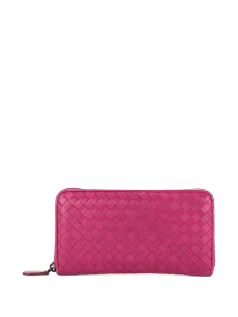 Bottega Veneta Pre-Owned zip-around wallet Pink 275064V001N