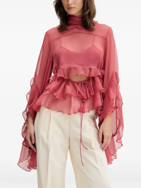 Bardot Anyssa ruffled blouse Pink 59933TB2