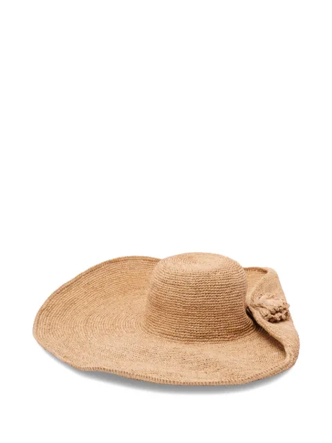 IBELIV raffia tassel hat Neutrals HERA