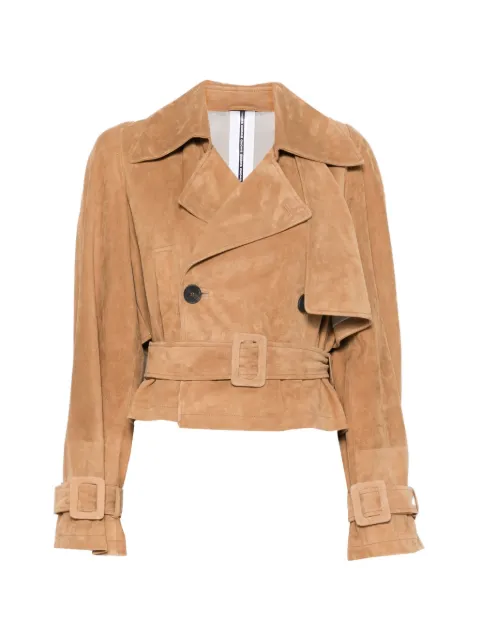 Sword belted trench jacket Brown 8396