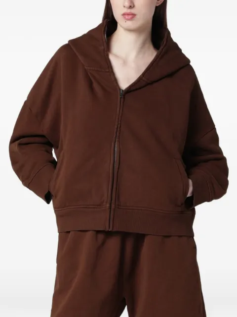 ENTIRE STUDIOS Eternal zip-up hoodie Brown ESSS26HO03012CO