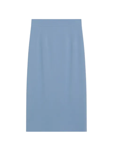 Dolce & Gabbana cady pencil skirt Blue F4CS8TFUAE5