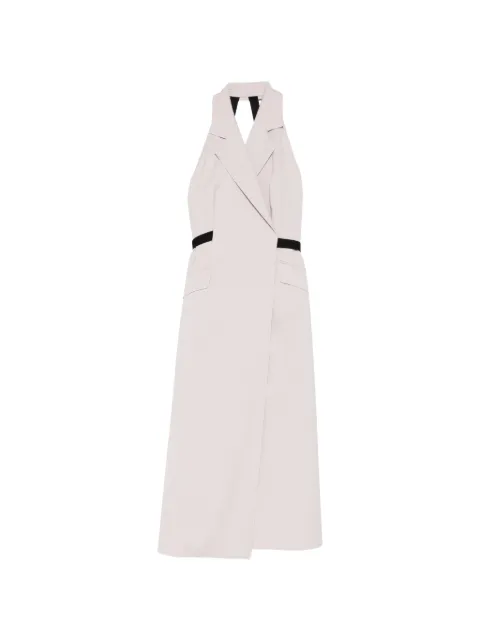 Max Mara flap-pockets midi dress Neutrals 2611221083600