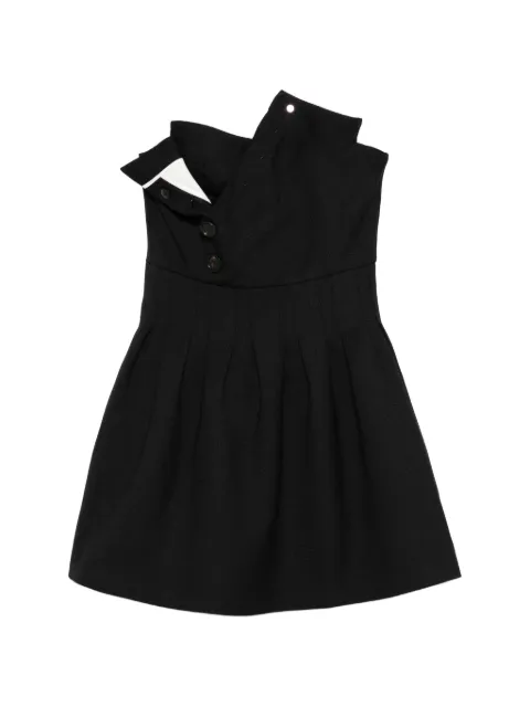 SHUSHU/TONG button-detail mini dress Black FSDFDR09ASA036NA100