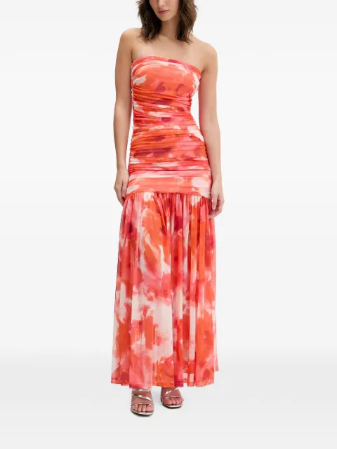 Bardot Solana floral-print maxi dress Orange 59875DB1