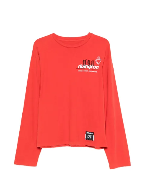 RRR123 long-sleeve graphic T-shirt Red MUSOLS60
