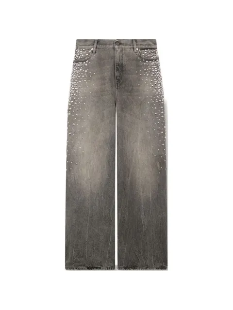 Golden Goose boyfriend jeans in denim with silver gradient-effect studs Grey GWP02079P002348