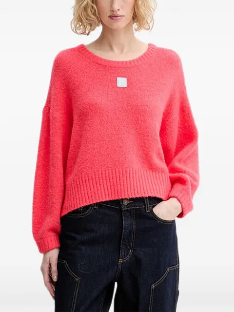 American Vintage textured knitwear Pink EAST18VC