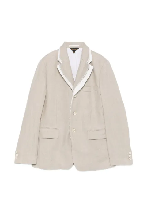 Comme Des Garçons fringed blazer Neutrals GQJ025