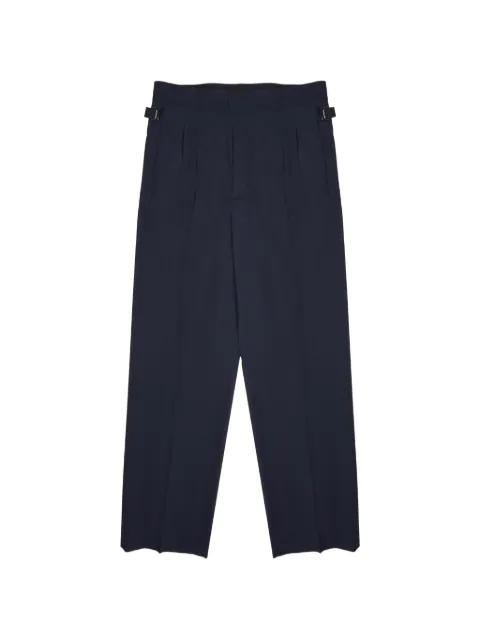 BE ABLE Mat pleated straight-leg trousers Blue MATBLUSCURO