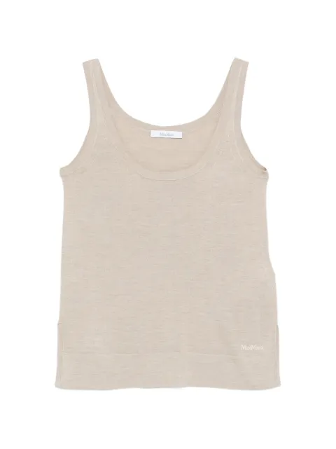 Max Mara scoop-neck tank top Neutrals 2611361019600