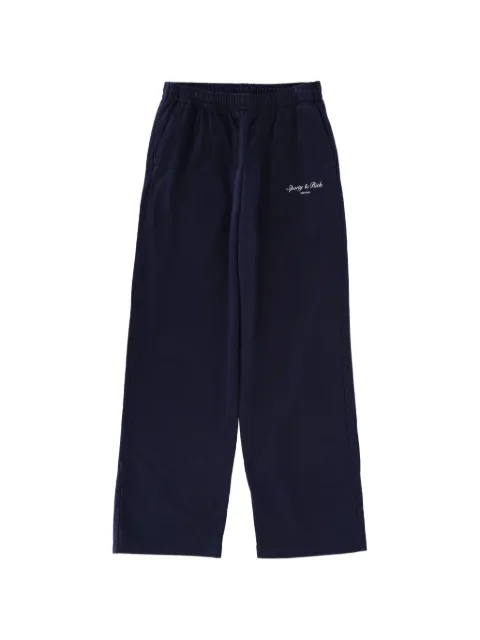 Sporty & Rich straight-leg track pants Blue PA05566328BL106