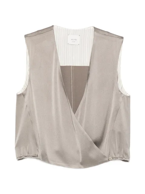 Alysi satin top Neutrals 116261P6221