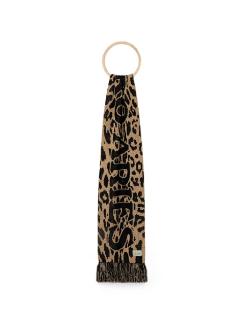 Aries J'Adoro fringed scarf Neutrals AR9010604