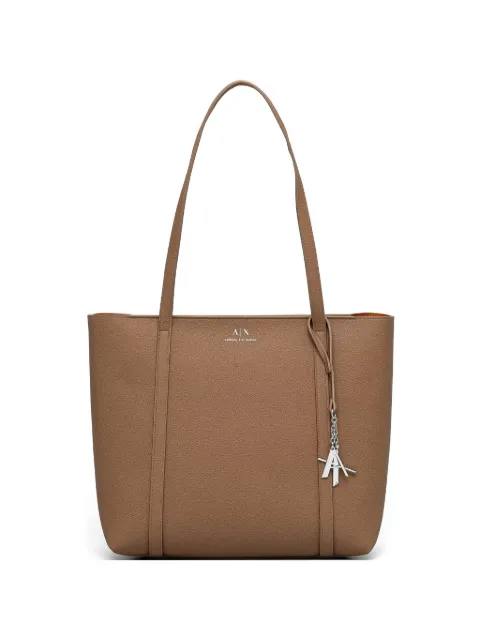 Armani Exchange charm-detail tote bag Brown 942930CC726