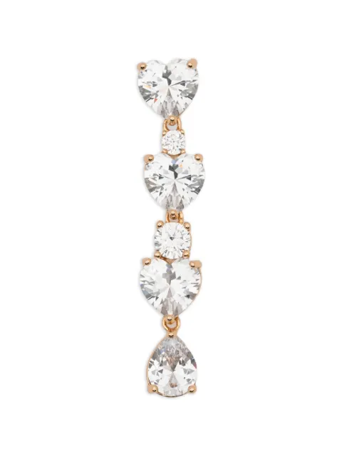Self-Portrait heart drop earrings Gold SS26624E