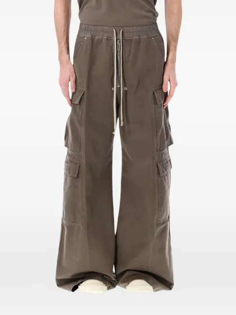 Rick Owens DRKSHDW Jumbo Belas double cargo cotton trousers Brown DU01F4398CVS