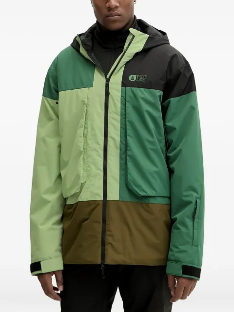 PICTURE hooded colour-block jacket Green MVT0577