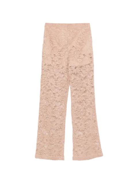 Sportmax floral-lace trousers Pink 2612781012600