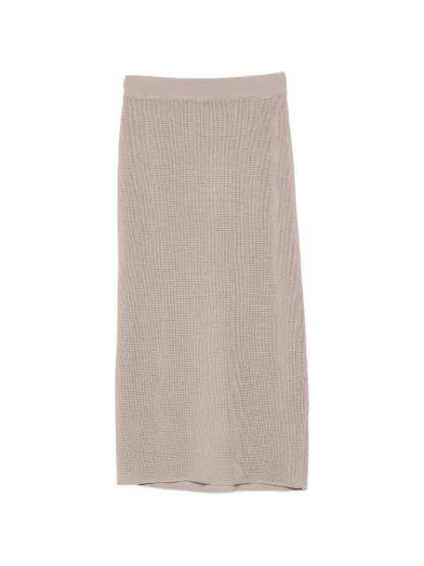 Alysi perforated midi skirt Grey 216008P6022