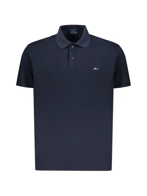 Paul & Shark logo-patch piqué polo shirt Blue 26411273