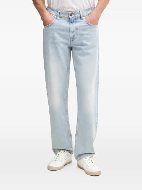 GUESS USA Damon logo-patch straight-leg jeans Blue M6RA82D6772