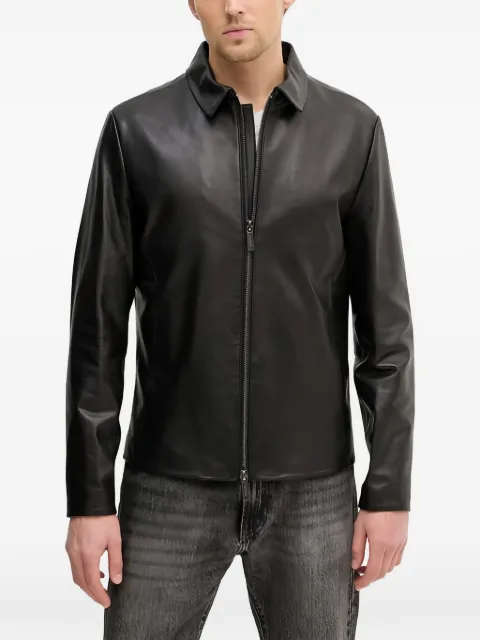 GUESS USA zip-up leather jacket Black M6RL1CL0770