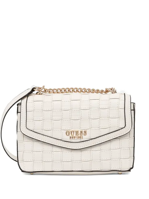 GUESS USA woven chain satchel Neutrals HWWG8418210