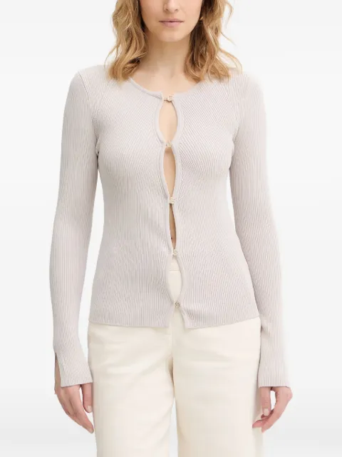 GUESS USA embellished-buttons ribbed cardigan Neutrals W6RR35Z0132