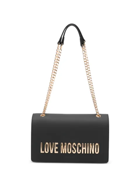 Love Moschino chain logo-detail shoulder bag Black JC4192PP0OKD0