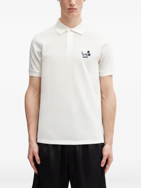 Paul Smith embroidered-logo short-sleeve polo shirt White M1R698PVP5637