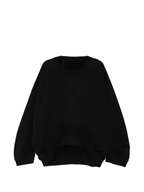 marina yee asymmetric-hem sweatshirt Black MYSWEETKANGU