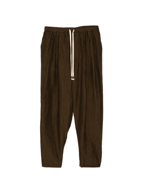 CALMLENCE striped trousers Brown PANTS047KS