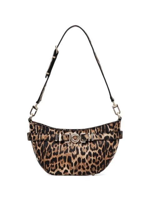 GUESS USA Cirene leopard-print buckle-detail tote bag Brown HWLG9668180