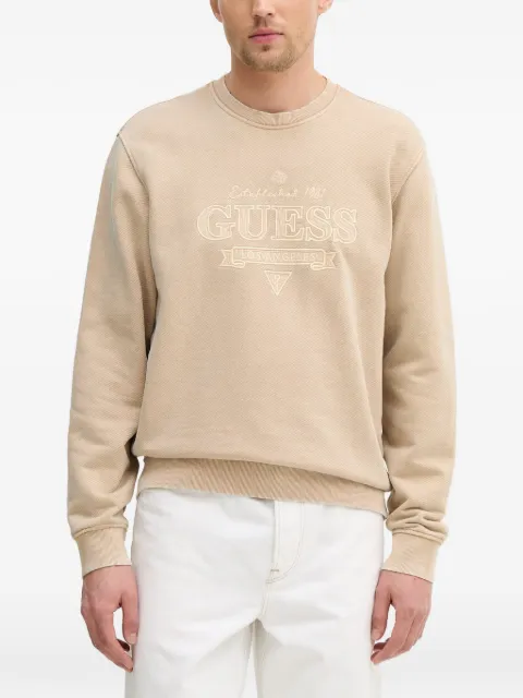 GUESS USA embroidered sweatshirt Neutrals M6RQ13KD291