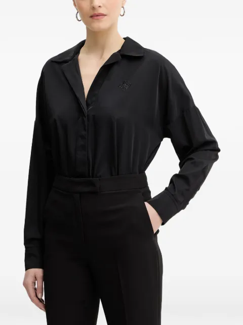 GUESS USA shirt-collar bodysuit Black W6RH61WJ782