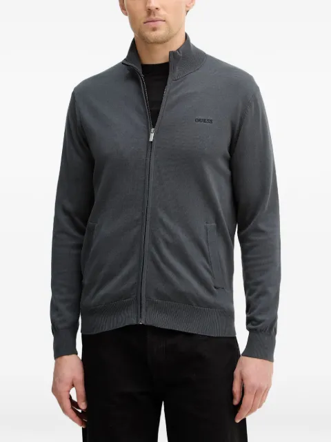 GUESS USA zip-up cardigan Grey M6RR18Z4451
