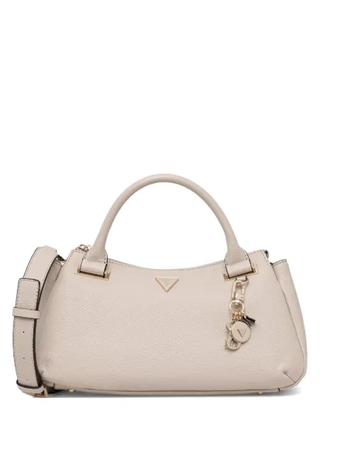 GUESS USA Evie pebbled logo-plaque tote bag Neutrals HWBG9664060