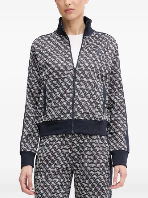 GUESS USA patterned zip-up sweatshirt Blue V6RQ08K2042