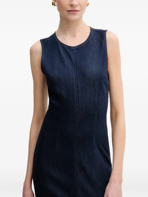 GUESS USA panelled sleeveless midi dress Blue W6RK72D6980