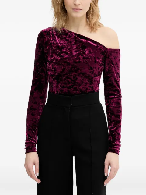 GUESS USA one-shoulder bodysuit Purple W6PP70KJ170