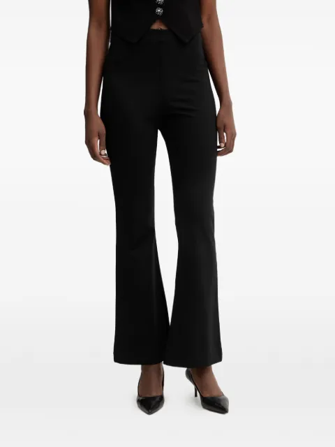 GUESS USA Noel high-waisted flared trousers Black W6RB72K9SV2
