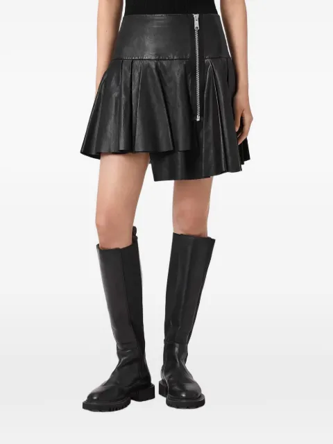 AllSaints Irina pleated mini skirt Black W043RE